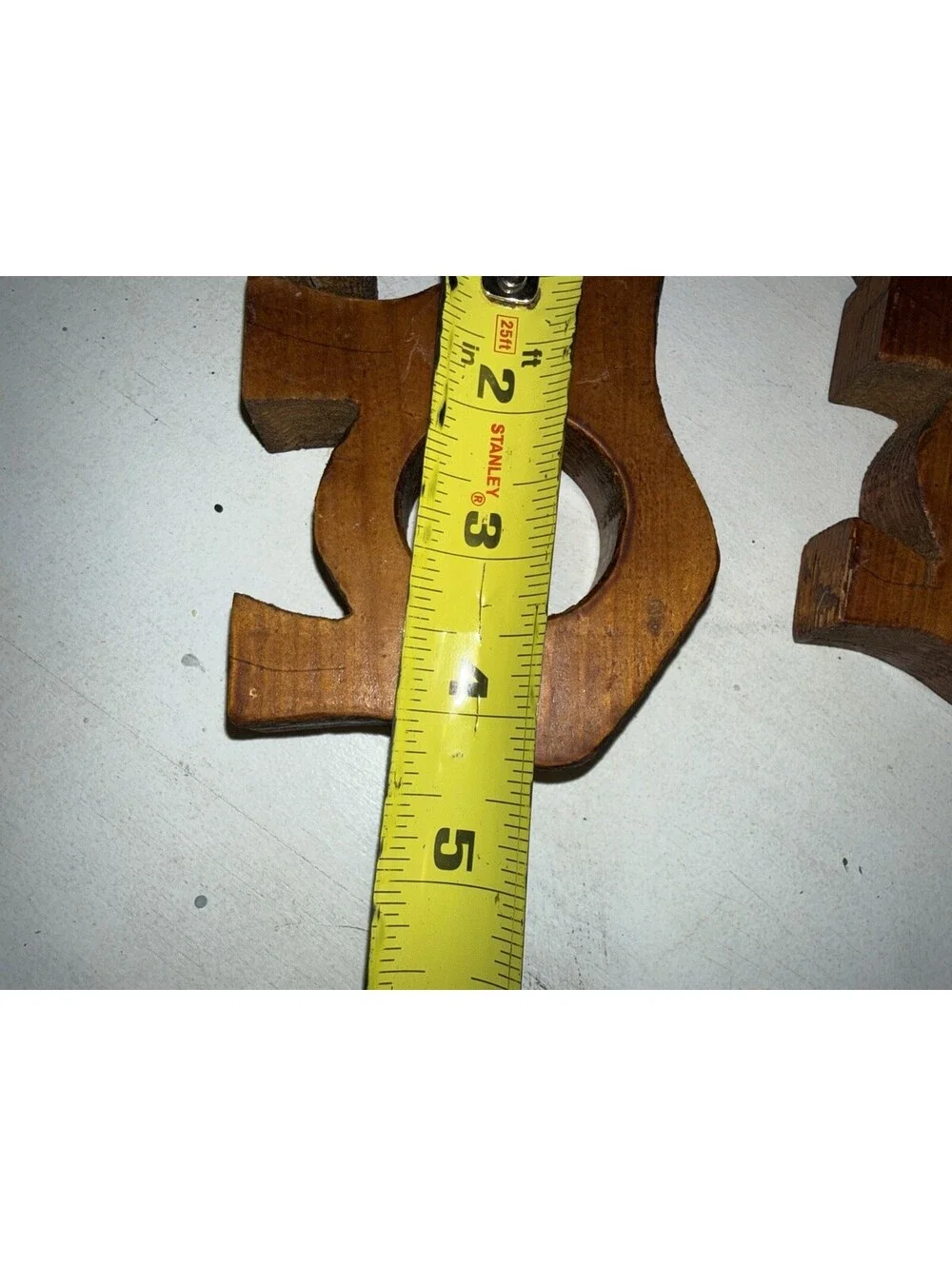 Vintage Hand Carved Wooden Elephant Napkin Holders Philippines Set Of 6 1970's